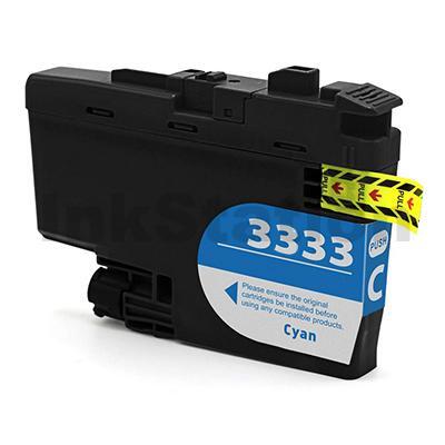 Brother LC-3333C Compatible High Yield Cyan Ink Cartridge - 1,500 pages