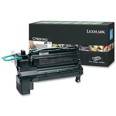 Lexmark (C792X1KG) Genuine C792DE Black High Yield Toner - 20,000 pages