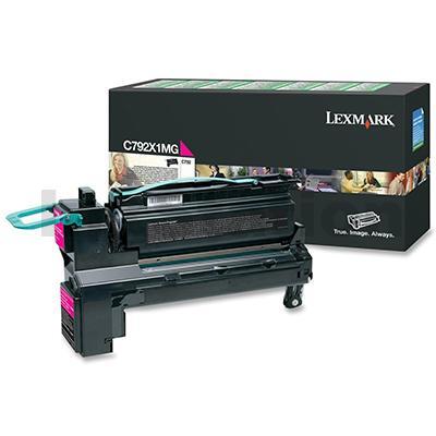 Lexmark (C792X1MG) Genuine C792DE Magenta High Yield Toner - 20,000 pages