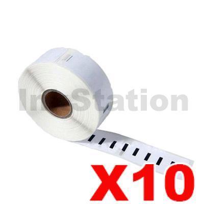 10 x Dymo SD11352 / S0722520 Compatible White Label Roll 25mm x 54mm - 500 labels per roll