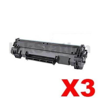 3 x HP 48A CF248A Compatible Black Toner Cartridge - 1,000 Pages