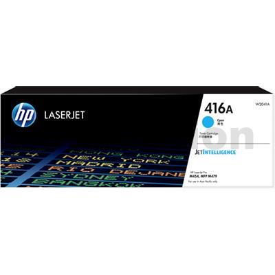 HP 416A W2041A Genuine Cyan Toner Cartridge - 2,100 pages