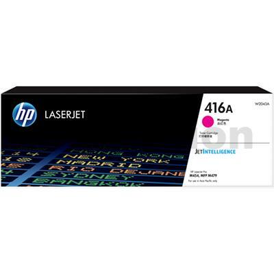HP 416A W2043A Genuine Magenta Toner Cartridge - 2,100 pages