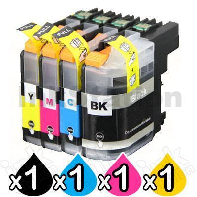 4 Pack Brother LC-239XL/LC-235XL High Yield Compatible Ink Combo [1BK,1C,1M,1Y]