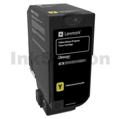 Lexmark 74C60Y0 Genuine CS720 / CS725 / CX725 Yellow Return Program Toner Cartridge - 3,000 pages