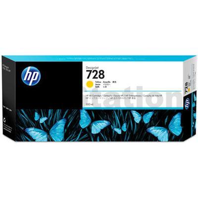 HP 728 Genuine Yellow 300ML Inkjet Cartridge F9K15A