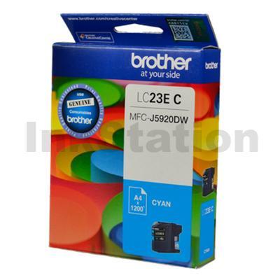 Genuine Brother LC-23EC Cyan Ink Cartridge - 1,200 pages