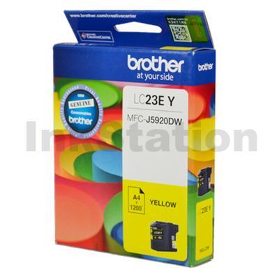 Genuine Brother LC-23EY Yellow Ink Cartridge - 1,200 pages