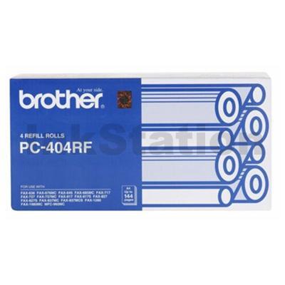 Brother PC-404RF Genuine Thermal Printing Ribbons [4 Refill Rolls Value Pack]