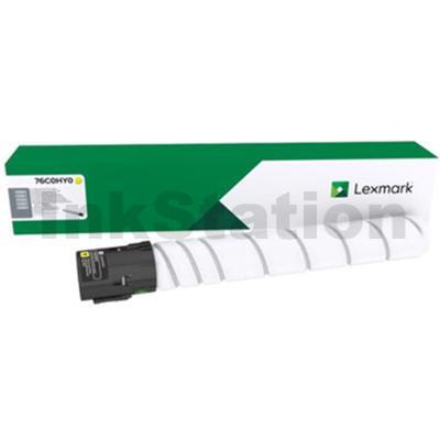 Lexmark 76C0HY0 Genuine CS923 / CX921 / CX922 / CX923 / CX924 Yellow High Yield Toner Cartridge - 34,000 pages