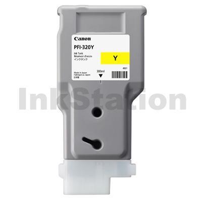 Genuine Canon PFI-320Y Yellow Ink Cartridge - 300ML
