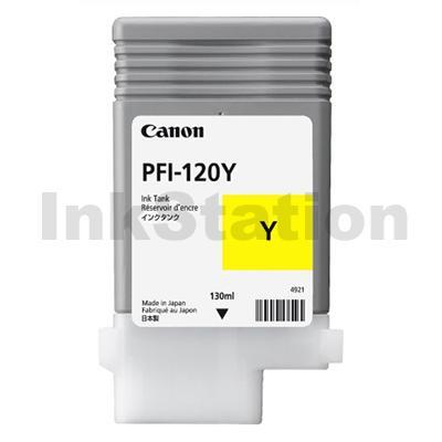Genuine Canon PFI-120Y Yellow Ink Cartridge - 130ML
