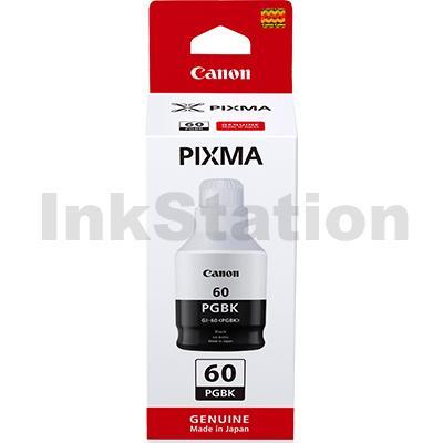 Genuine Canon GI60PGBK Black Ink Bottle - 6,000 pages