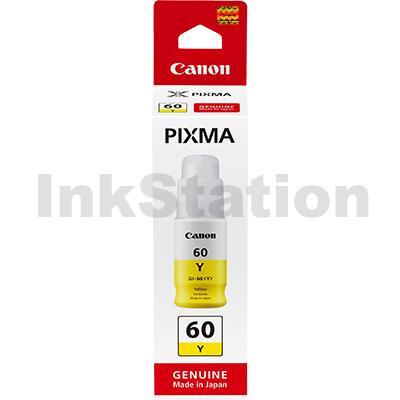 Genuine Canon GI60Y Yellow Ink Bottle - 7,700 pages