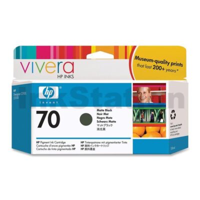 HP 70 Genuine Matte Black Inkjet Cartridge C9448A