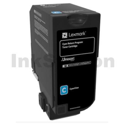 Lexmark 74C60C0 Genuine CS720 / CS725 / CX725 Cyan Return Program Toner Cartridge - 3,000 pages