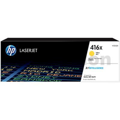 HP 416X W2042X Genuine Yellow High Yield Toner Cartridge - 6,000 pages