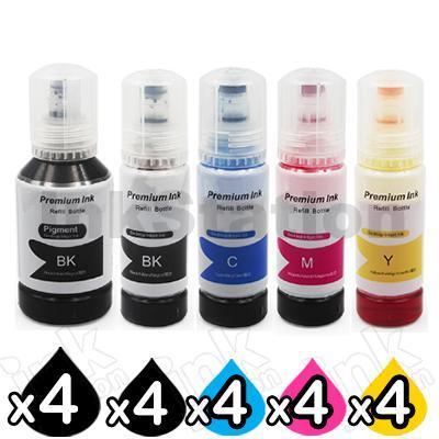 20-Pack Epson T512 Compatible Ink Bottle Combo [4BK,4PBK,4C,4M,4Y]