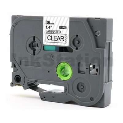 Brother TZe-161 Compatible 36mm Black Text on Clear Laminated Tape - 8 meters