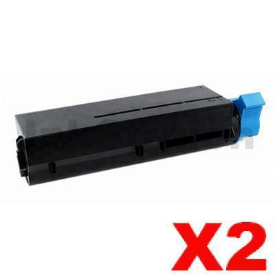 2 x OKI B411/431/MB471/479 Compatible Black Toner Cart (44574703) - 4,000 pages