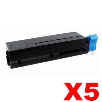5 x OKI B411/431/MB471/479 Compatible Black Toner Cart (44574703) - 4,000 pages