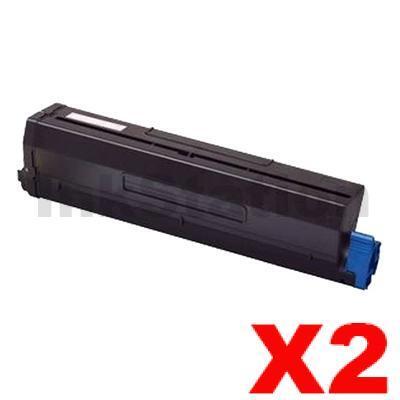 2 x OKI B431/MB471/491 Compatible High Yield Toner Cartridge (44917603) - 12,000 pages