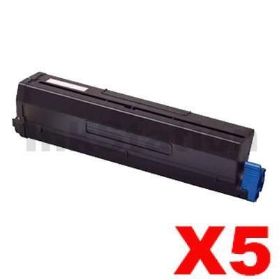 5 x OKI B431/MB471/491 Compatible High Yield Toner Cartridge (44917603) - 12,000 pages