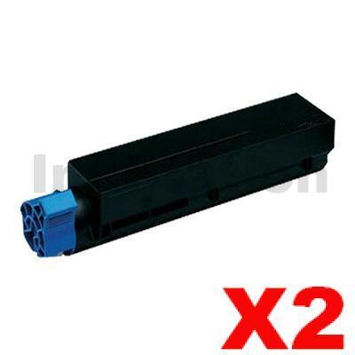 2 x OKI MB451/ B401 Compatible Black High Yield Toner Cartridge (44992407) - 2,500 pages