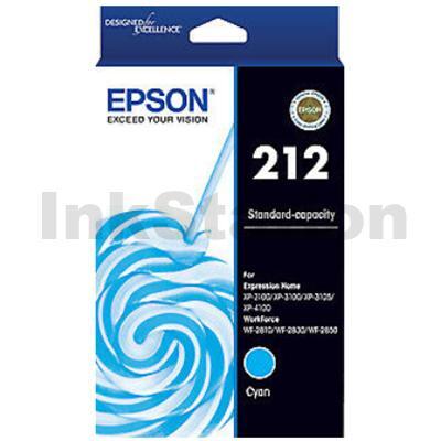Epson 212 Genuine Cyan Ink Cartridge C13T02R292