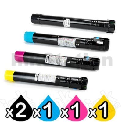 5 Pack Fuji Xerox DocuCentre SC2020 Compatible Extra High Yield Toner Combo (CT202396-CT202399)