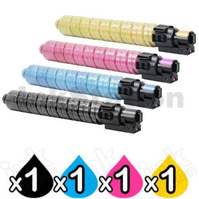 4 Pack Lanier MP-C3002 MP-C3502 Compatible Toner Cartridges 841671-841674 [1BK,1C,1M,1Y]