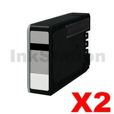 2 x Canon PGI-2600XLBK Compatible Black High Yield Ink Cartridge - 2,500 pages