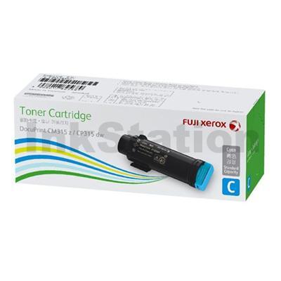 Genuine Fuji Xerox DocuPrint CP315, CM315 Cyan Standard Yield Toner Cartridge (CT202607) - 3,000 pages