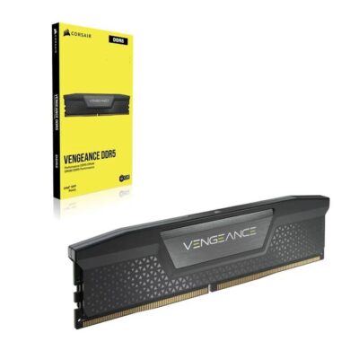 Corsair CMK128GX5M2D6000C40 Vengeance 128GB (2x64GB) DDR5 DRAM 6000MT/s CL40 Memory Kit — Black