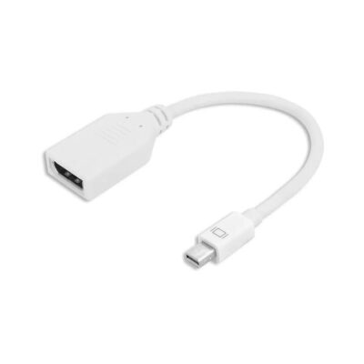 AKY Mini DisplayPort to DisplayPort Male to Female Adapter. 15cm