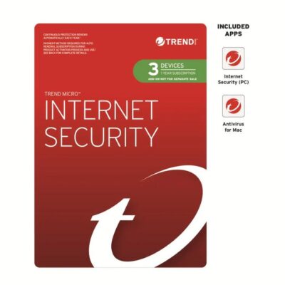 Trend Micro TICIWWMFXSBXEO Internet Security (3 Devices) 1 Year Add-On Auto Renew OEM Auto Upgrade to Maximum Security PC/MAC Only