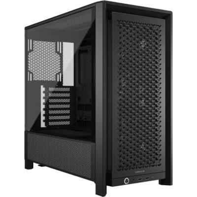Corsair CC-9011312-WW FRAME 4000D RS Modular Mid-Tower PC Case - Black, ATX, 430mm GPU, 170mm CPU cooler, 360mm rad, 1x USB-C 3.2 Gen 2