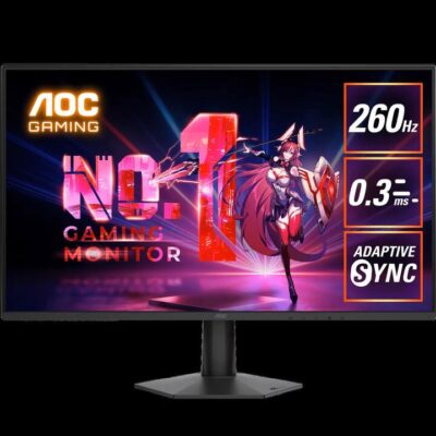 AOC 27G50Z 27" 260Hz Fast IPS Gaming Monitor. HDMI 2.0 x 1, DisplayPort 1.4 x 1